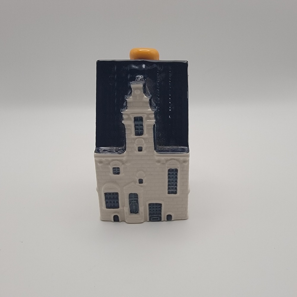 KLM Bols Delft Blue House 89 Amsterdam Amstel Ceramic Miniature 2008 Empty